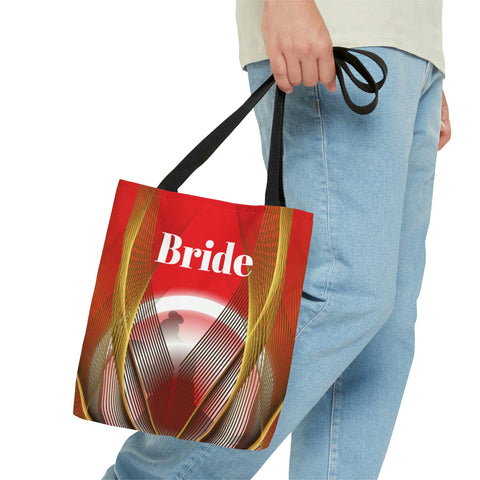 Image of Red Bride Tote | Bridal Shower Gift | Personalized Wedding Bag | Bride to Be | Wedding Gift For Her-FrenzyAfricanFashion.com