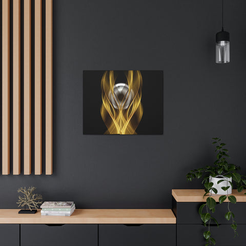 Image of Home Decor Custom Wall ART | Canvas Frame Gold and Black Print | Painting Poster | Abstract Design | Modern Home Office Wall Frame | Firelin-FrenzyAfricanFashion.com