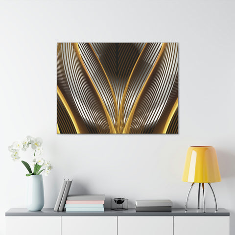 Image of Canvas Prints Wall Art | Bedroom Office Living Room Hallway Designs | Decorative Abstracts | Wall Tiles Black and Gold Decor | Firelin A-FrenzyAfricanFashion.com