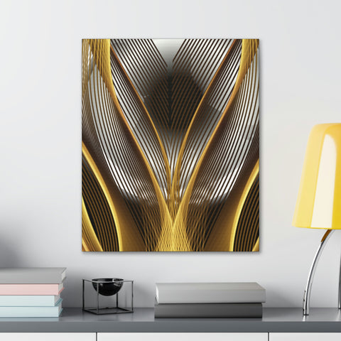 Image of Canvas Prints Wall Art | Bedroom Office Living Room Hallway Designs | Decorative Abstracts | Wall Tiles Black and Gold Decor | Firelin A-FrenzyAfricanFashion.com