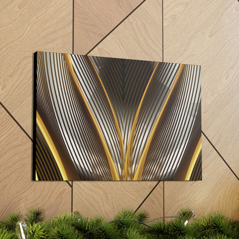 Image of Canvas Prints Wall Art | Bedroom Office Living Room Hallway Designs | Decorative Abstracts | Wall Tiles Black and Gold Decor | Firelin A-FrenzyAfricanFashion.com