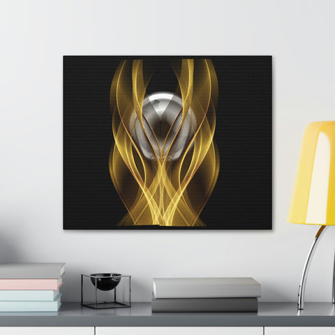 Image of Home Decor Custom Wall ART | Canvas Frame Gold and Black Print | Painting Poster | Abstract Design | Modern Home Office Wall Frame | Firelin-FrenzyAfricanFashion.com