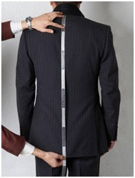 Elegant Black Men Suits Two Pieces Jacket Wedding Formal Men Occasion wear-FrenzyAfricanFashion.com