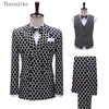 Mens Wedding Jacket Singer 3-Piece Suit Blazer-FrenzyAfricanFashion.com