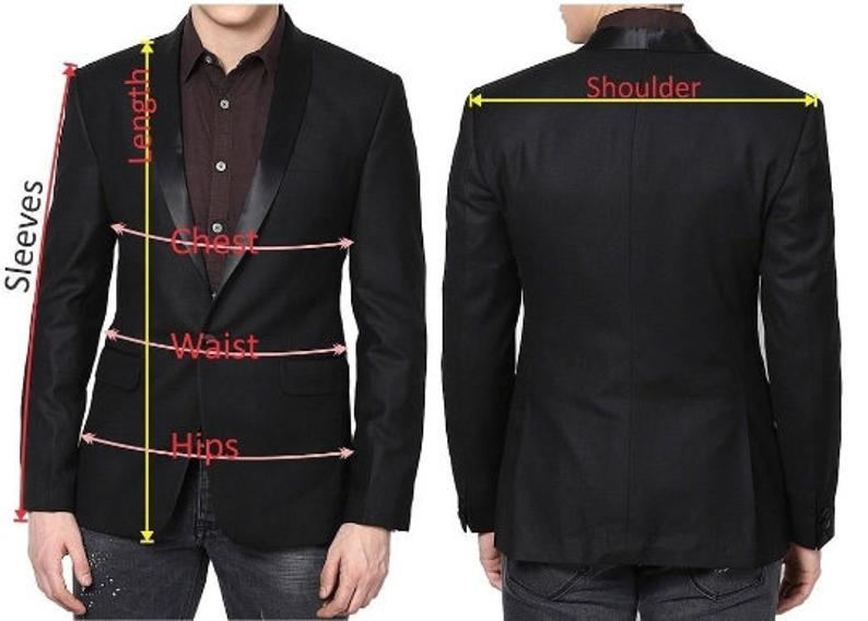 Elegant Black Men Suits Two Pieces Jacket Wedding Formal Men Occasion wear-FrenzyAfricanFashion.com