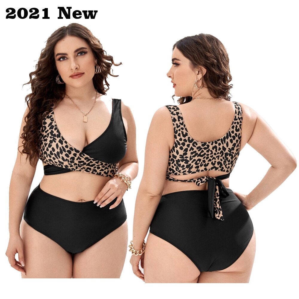 Women Push Up Bikinis Set Swimwear Plus Size High Waist Swimsuit Beachwear-FrenzyAfricanFashion.com