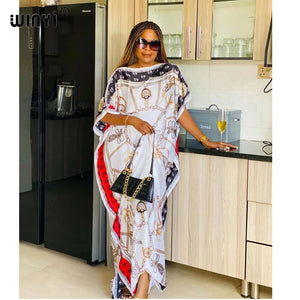 Dashiki Women Long Blouse Color Pattern oversize-FrenzyAfricanFashion.com