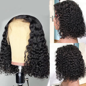 Peruvian Water Wave Human Hair Bob Wigs-FrenzyAfricanFashion.com
