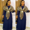 Chiffon Dresses Women Plus Size Evening Party Long Dress Dashiki Print Muslim Abaya Kaftan-FrenzyAfricanFashion.com