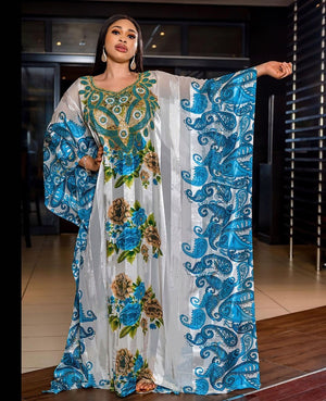 Luxury Boubou Abaya Oversized Dress Robe Clothes-FrenzyAfricanFashion.com