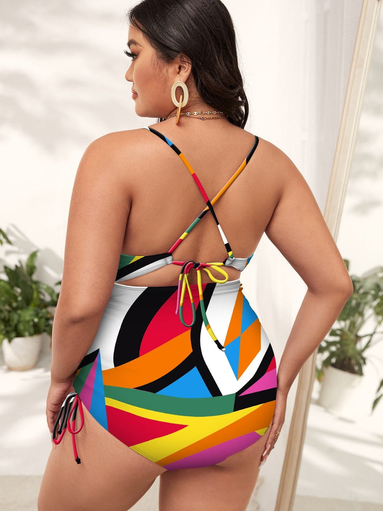True Meaning Attractive Plus Size Women Two-Piece Push-up Padded Swim Dress  Swimsuit Bikini US Size XL-3XL as pictureX-Large : : Clothing,  Shoes & Accessories