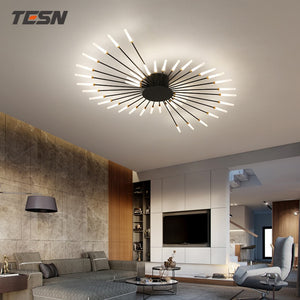 Hot sale fireworks led Chandelier For Living Room Bedroom Home chandelier Modern Led Ceiling Chandelier Lamp Lighting chandelier-FrenzyAfricanFashion.com