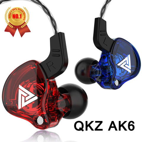 Image of Original QKZ AK6 Copper Driver HiFi Wired Earphone Sport Running Headphones Bass Stereo Headset Music Earbuds fone de ouvido-FrenzyAfricanFashion.com