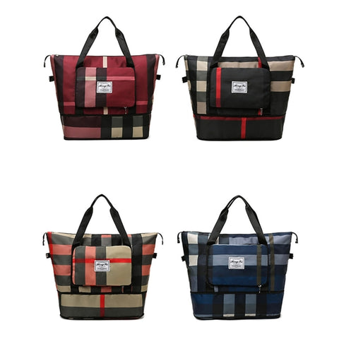 Image of Duffle Bag for Women Men Foldable Large Capacity Gym Tote Travel Shoulder Bags-FrenzyAfricanFashion.com