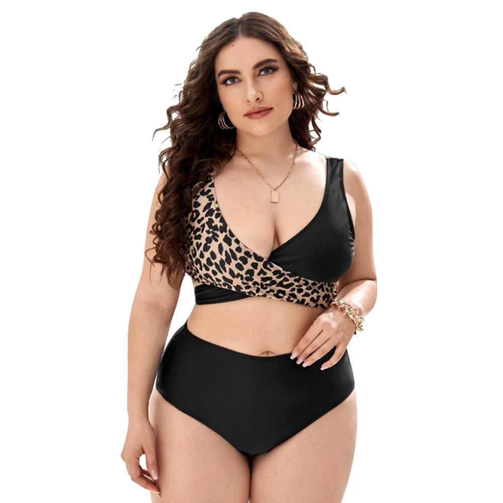 Women Push Up Bikinis Set Swimwear Plus Size High Waist Swimsuit Beachwear-FrenzyAfricanFashion.com