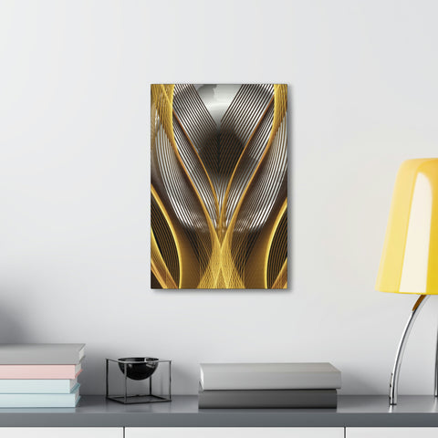 Image of Canvas Prints Wall Art | Bedroom Office Living Room Hallway Designs | Decorative Abstracts | Wall Tiles Black and Gold Decor | Firelin A-FrenzyAfricanFashion.com