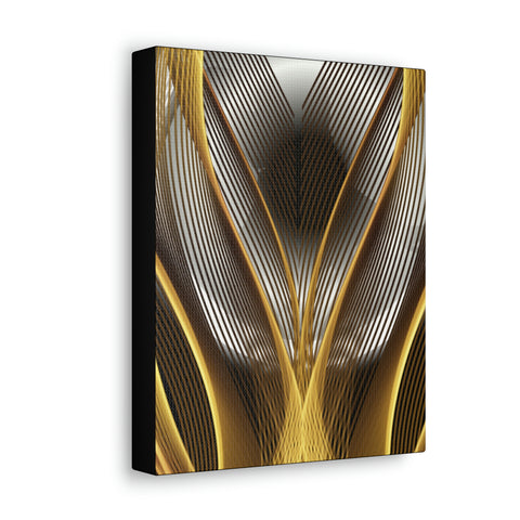 Image of Canvas Prints Wall Art | Bedroom Office Living Room Hallway Designs | Decorative Abstracts | Wall Tiles Black and Gold Decor | Firelin A-FrenzyAfricanFashion.com