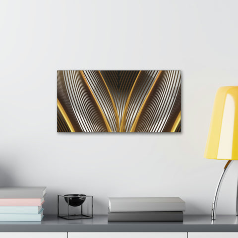 Image of Canvas Prints Wall Art | Bedroom Office Living Room Hallway Designs | Decorative Abstracts | Wall Tiles Black and Gold Decor | Firelin A-FrenzyAfricanFashion.com