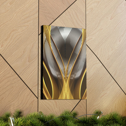 Image of Canvas Prints Wall Art | Bedroom Office Living Room Hallway Designs | Decorative Abstracts | Wall Tiles Black and Gold Decor | Firelin A-FrenzyAfricanFashion.com