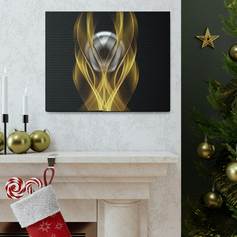 Image of Home Decor Custom Wall ART | Canvas Frame Gold and Black Print | Painting Poster | Abstract Design | Modern Home Office Wall Frame | Firelin-FrenzyAfricanFashion.com