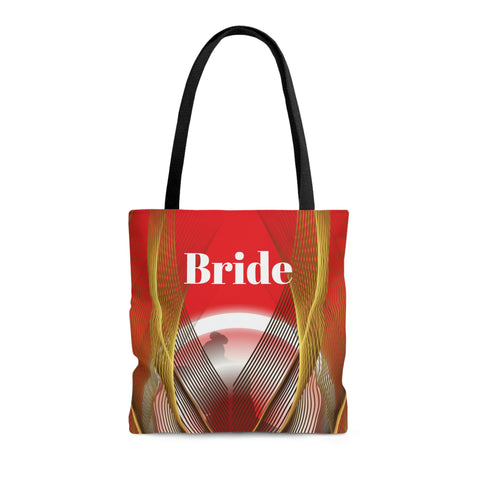 Image of Red Bride Tote | Bridal Shower Gift | Personalized Wedding Bag | Bride to Be | Wedding Gift For Her-FrenzyAfricanFashion.com