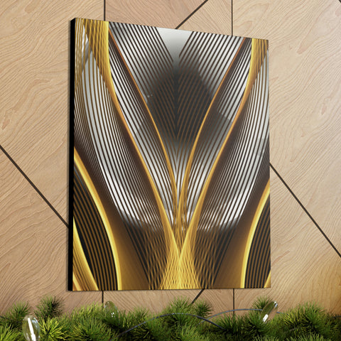 Image of Canvas Prints Wall Art | Bedroom Office Living Room Hallway Designs | Decorative Abstracts | Wall Tiles Black and Gold Decor | Firelin A-FrenzyAfricanFashion.com