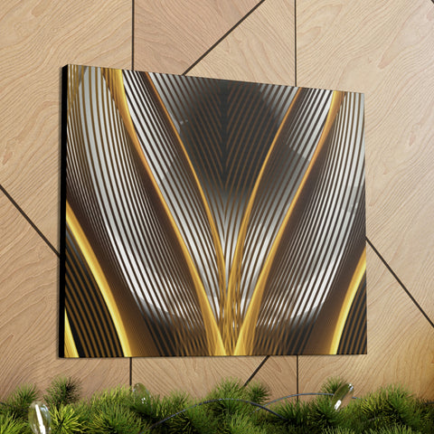 Image of Canvas Prints Wall Art | Bedroom Office Living Room Hallway Designs | Decorative Abstracts | Wall Tiles Black and Gold Decor | Firelin A-FrenzyAfricanFashion.com