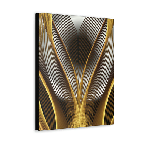 Image of Canvas Prints Wall Art | Bedroom Office Living Room Hallway Designs | Decorative Abstracts | Wall Tiles Black and Gold Decor | Firelin A-FrenzyAfricanFashion.com