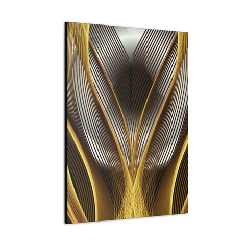 Image of Canvas Prints Wall Art | Bedroom Office Living Room Hallway Designs | Decorative Abstracts | Wall Tiles Black and Gold Decor | Firelin A-FrenzyAfricanFashion.com