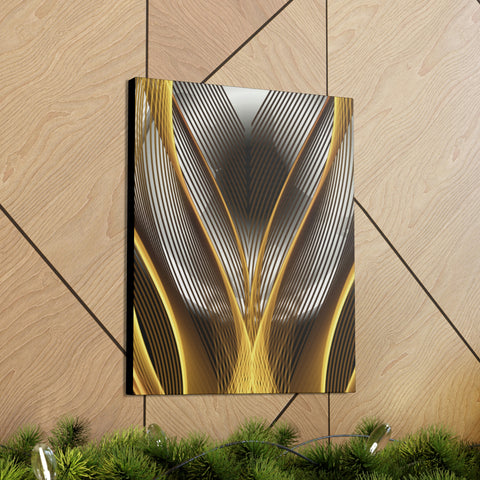 Image of Canvas Prints Wall Art | Bedroom Office Living Room Hallway Designs | Decorative Abstracts | Wall Tiles Black and Gold Decor | Firelin A-FrenzyAfricanFashion.com