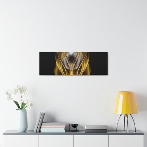 Image of Home Decor Custom Wall ART | Canvas Frame Gold and Black Print | Painting Poster | Abstract Design | Modern Home Office Wall Frame | Firelin-FrenzyAfricanFashion.com