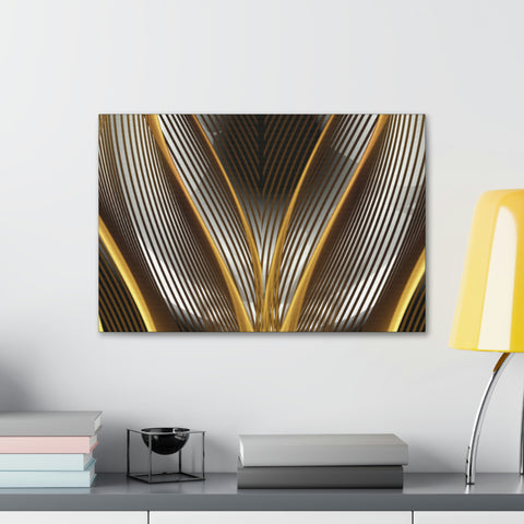 Image of Canvas Prints Wall Art | Bedroom Office Living Room Hallway Designs | Decorative Abstracts | Wall Tiles Black and Gold Decor | Firelin A-FrenzyAfricanFashion.com