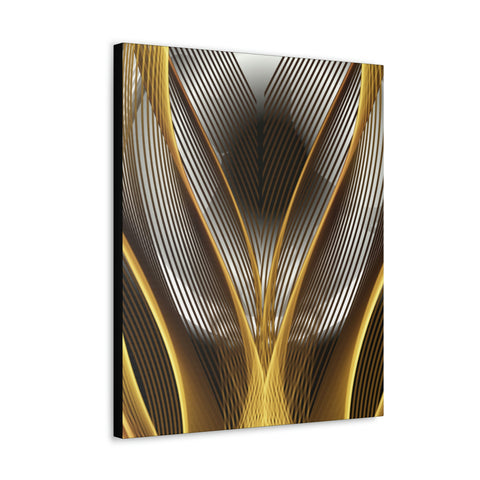 Image of Canvas Prints Wall Art | Bedroom Office Living Room Hallway Designs | Decorative Abstracts | Wall Tiles Black and Gold Decor | Firelin A-FrenzyAfricanFashion.com