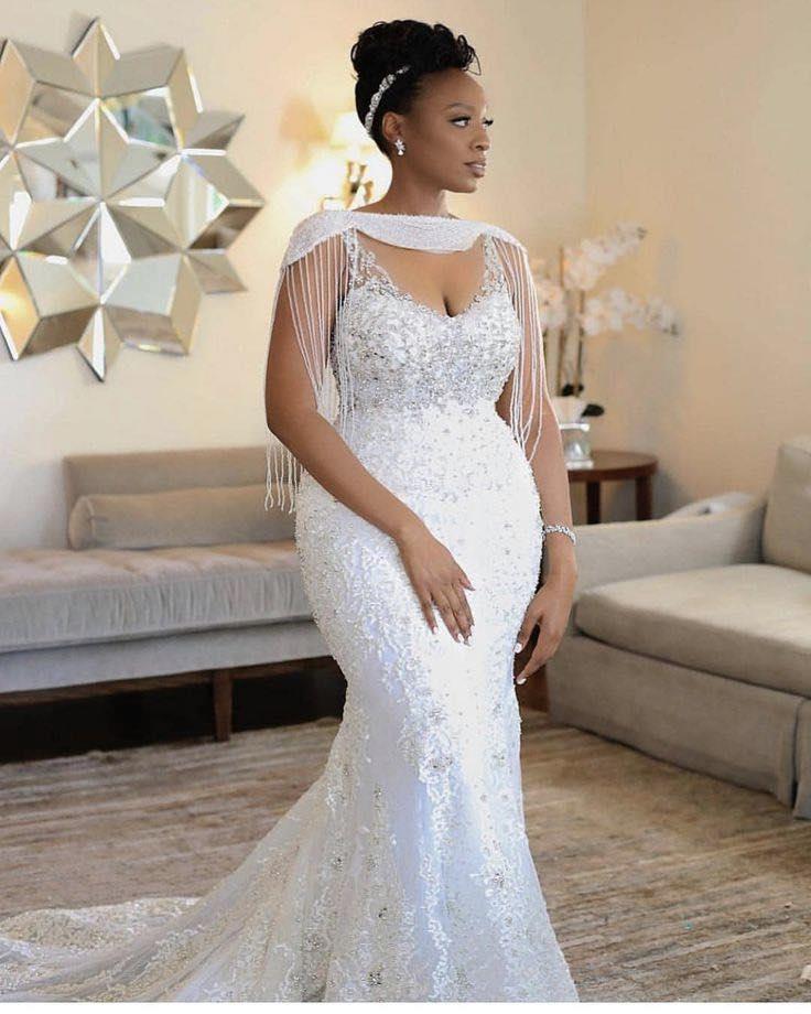 wedding dress Shantell Mermaid Gown-FrenzyAfricanFashion.com