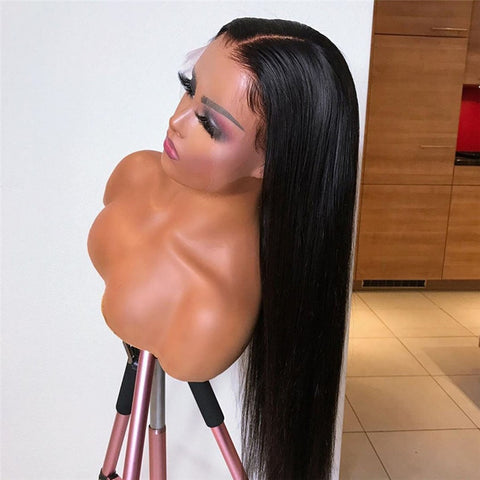 Image of Lace Front T part Wig Long Straight Hair-FrenzyAfricanFashion.com