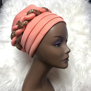 Braided turbans Headtie-FrenzyAfricanFashion.com