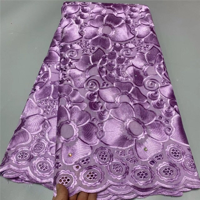 lace fabric swiss voile lace cotton-FrenzyAfricanFashion.com