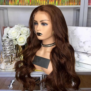 Ginger Orange Lace Front Wig Loose Wave T Lace Wig For Black White Women-FrenzyAfricanFashion.com