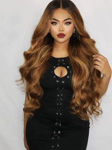 Ginger Orange Lace Front Wig Loose Wave T Lace Wig For Black White Women-FrenzyAfricanFashion.com