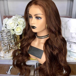 Ginger Orange Lace Front Wig Loose Wave T Lace Wig For Black White Women-FrenzyAfricanFashion.com