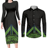 Black Bodycon Dress and Shirt Matching Couples Outfits-FrenzyAfricanFashion.com