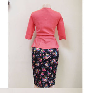 Deede Floral Skirt and Top Set-FrenzyAfricanFashion.com