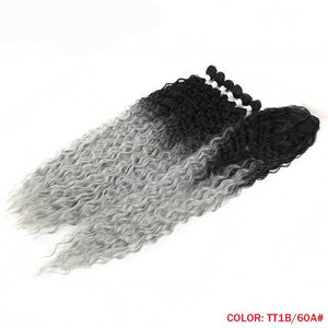 Glamorous Afro Kinky Curly Long Hair With Closure Heat Resistant-FrenzyAfricanFashion.com